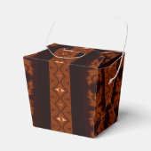 Tribal Brown & Black Pattern Geschenkschachtel (Vorderseite)