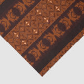 Tribal Brown & Black Pattern Seidenpapier (Detail)