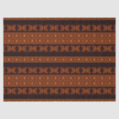 Tribal Brown & Black Pattern Seidenpapier (Vorderseite)