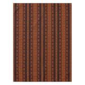 Tribal Brown & Black Pattern Tischdecke (Vorderseite)