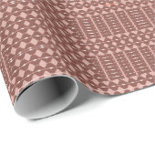 Tribal Brown Muster Geschenkpapier (Rolleneckpunkt)