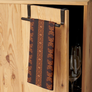 Tribal Brown Muster Geschirrtuch