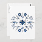 Tribal-buddhistische Symbole Postkarte (Vorne/Hinten)