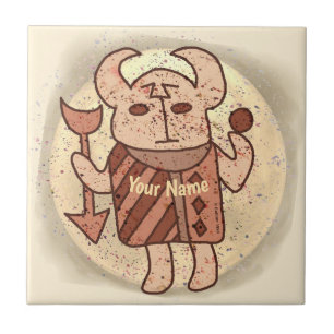 Tribal Bull Rune  Fliese