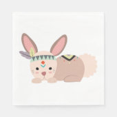 Tribal Bunny Napkin Serviette (Vorderseite)