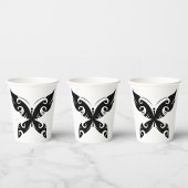 Tribal Butterfly Tattoo Bold Black Ink Style Pappbecher