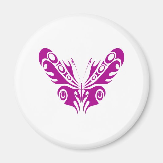 Tribal Butterfly Tattoo Design Magnet (Vorne)