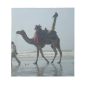 Tribal Camel Ride: Morgengrauen mit Sandstrand und Notizblock (Vorderseite)
