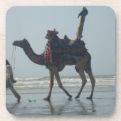 Tribal Camel Ride: Morgengrauen mit Sandstrand und Untersetzer (Vorderseite)
