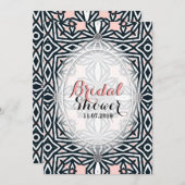 Tribal Celtic Schwarz-weiß Bridal Dusche Einladung (Vorne/Hinten)