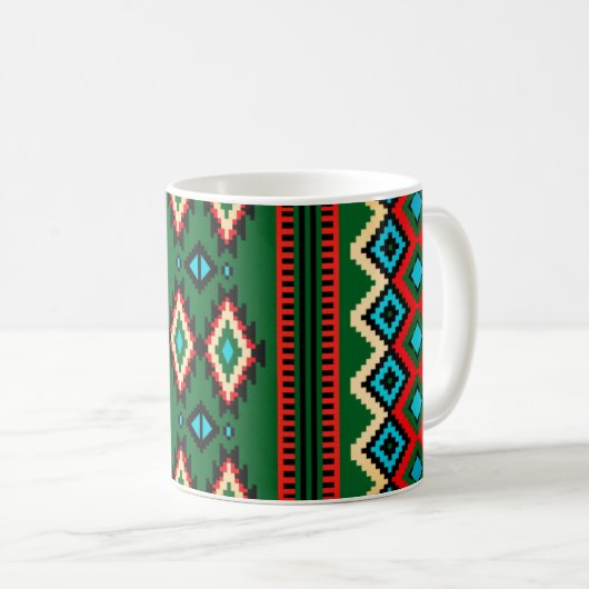 Tribal Chic Mug Kaffeetasse (VorderseiteRechts)