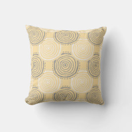 Tribal Circle Pattern Throw Pillow Kissen