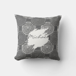 Tribal Circle Pattern Throw Pillow Kissen
