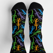 Tribal Colorful Lizards Muster Socken (Oben)