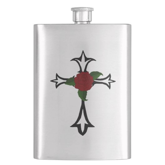 Tribal Cross Flask Flachmann (Vorderseite)