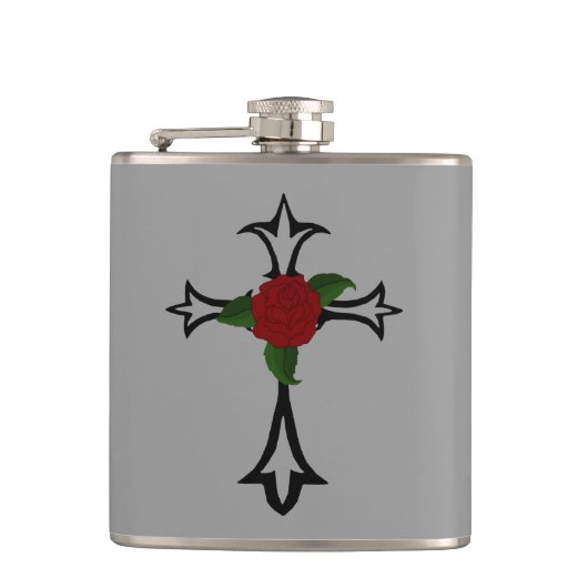 Tribal Cross Flask Flachmann (Vorderseite)