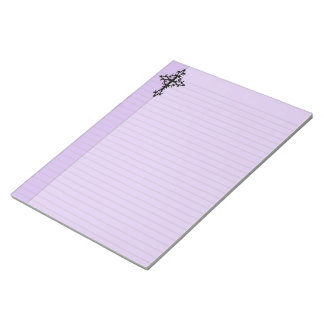 Tribal Cross Pastel Goth Legal Notepad Notizblock