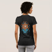 Tribal Curls Yin Yang Shirt (Schwarz voll)