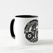 Tribal Cyclist Tasse (Vorderseite Links)