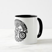 Tribal Cyclist Tasse (VorderseiteRechts)