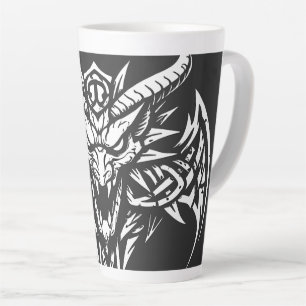 Tribal-Dämonenkopf-Grafik von BurnsInHell Milchtasse