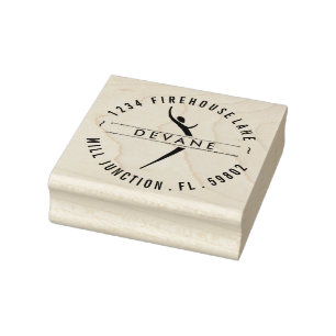 Tribal Dance Goddess Rücksendeadresse Briefmarke Gummistempel