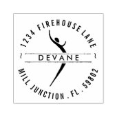 Tribal Dance Goddess Rücksendeadresse Briefmarke Gummistempel (Prägung)