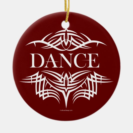 Tribal Dance (schlicht) Keramik Ornament (Vorne)