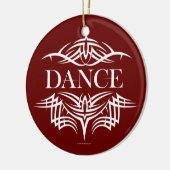 Tribal Dance (schlicht) Keramik Ornament (Links)