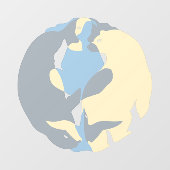 Tribal Decal Bear Whale Art Window Fensteraufkleber (Blatt)