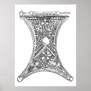 Tribal Decke Poster handgezeichnete Illustration
