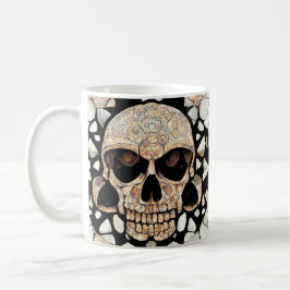 Tribal Decorative Ornament | Mayan Skull Art Kaffeetasse