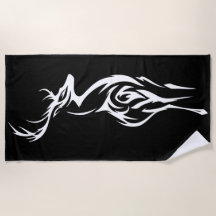 Tribal Deer Silhouette Minimal Black White Design