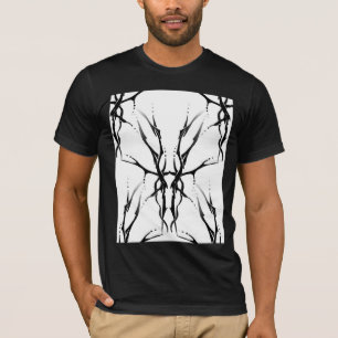 Tribal Deer Skull Tattoo Fantasy Digital Collage T-Shirt