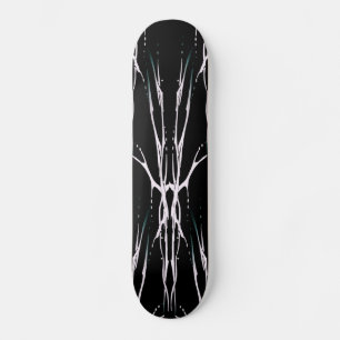 Tribal Deer Skull Tattoo - schwarz-weiß Skateboard