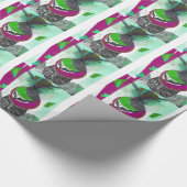 Tribal Design Green Geschenkpapier (Ecke)