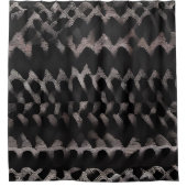 Tribal-Design mit schwarzem Duschvorhang (Vorderseite)