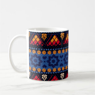 Tribal-Design: Multifunktionales nahtloses Muster. Kaffeetasse