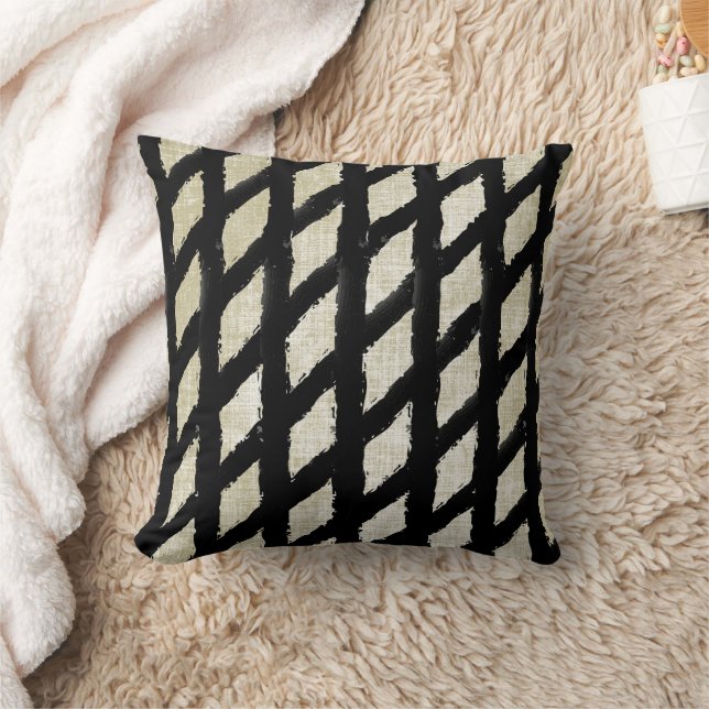 Tribal Diamond iKat Pattern Design Pillow Kissen (Decke)