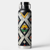 Tribal Diamond Print Trinkflasche (Vorderseite)