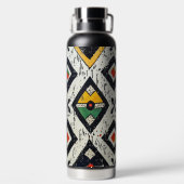 Tribal Diamond Print Trinkflasche (Rückseite)