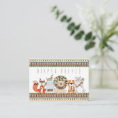 Tribal Diaper Raffelkarten Begleitkarte (Stehend Vorderseite)