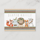 Tribal Diaper Raffelkarten Begleitkarte (Vorderseite)
