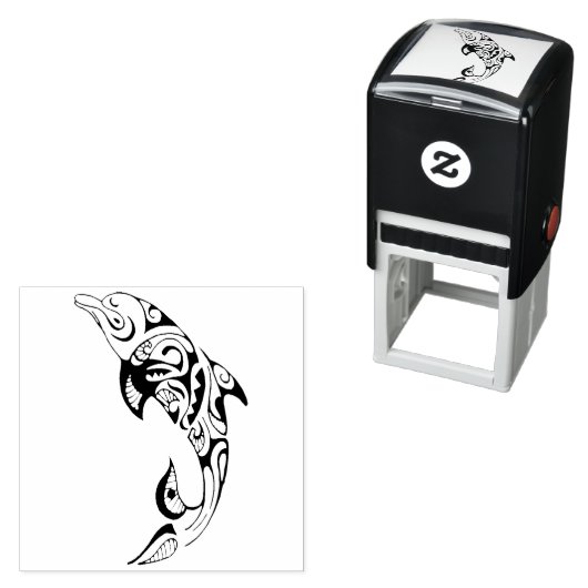 Tribal Dolphin Permastempel (Beispiel)