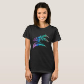 Tribal Dolphin Pod Ocean T-Shirt (Vorne ganz)