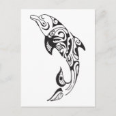 Tribal Dolphin Postkarte (Vorderseite)