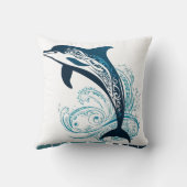 Tribal Dolphin Print Kissen (Rückseite)