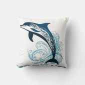 Tribal Dolphin Print Kissen (Vorderseite)