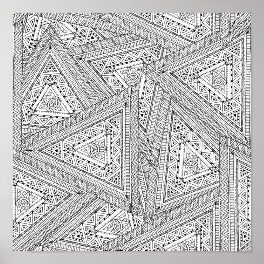 Tribal Doodle 2 Poster (Vorne)