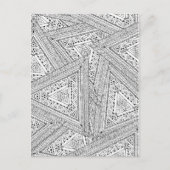 Tribal Doodle 2 Postkarte (Vorderseite)